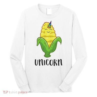 Funny Uni Corn Unicorn Corn Lovers Corn Farmer Long Sleeve Shirt
