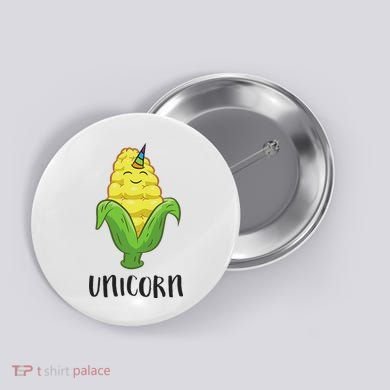 Funny Uni Corn Unicorn Corn Lovers Corn Farmer Button