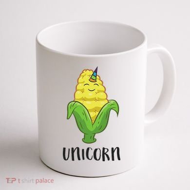 Funny Uni Corn Unicorn Corn Lovers Corn Farmer Coffee Mug back