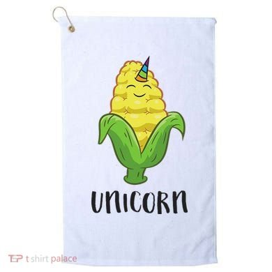 Funny Uni Corn Unicorn Corn Lovers Corn Farmer Golf Towel