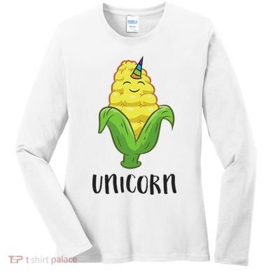 Funny Uni Corn Unicorn Corn Lovers Corn Farmer Women's Long Sleeve Shirt