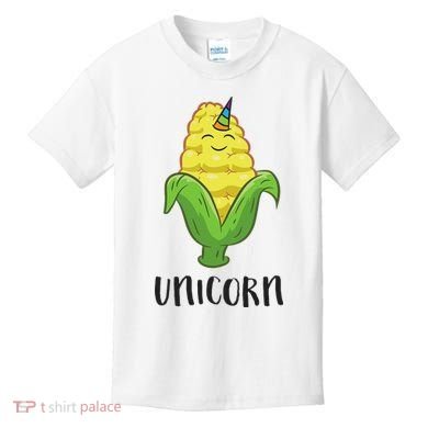 Funny Uni Corn Unicorn Corn Lovers Corn Farmer Kids T-Shirt