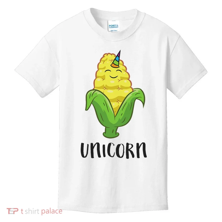 Funny Uni Corn Unicorn Corn Lovers Corn Farmer Kids T-Shirt