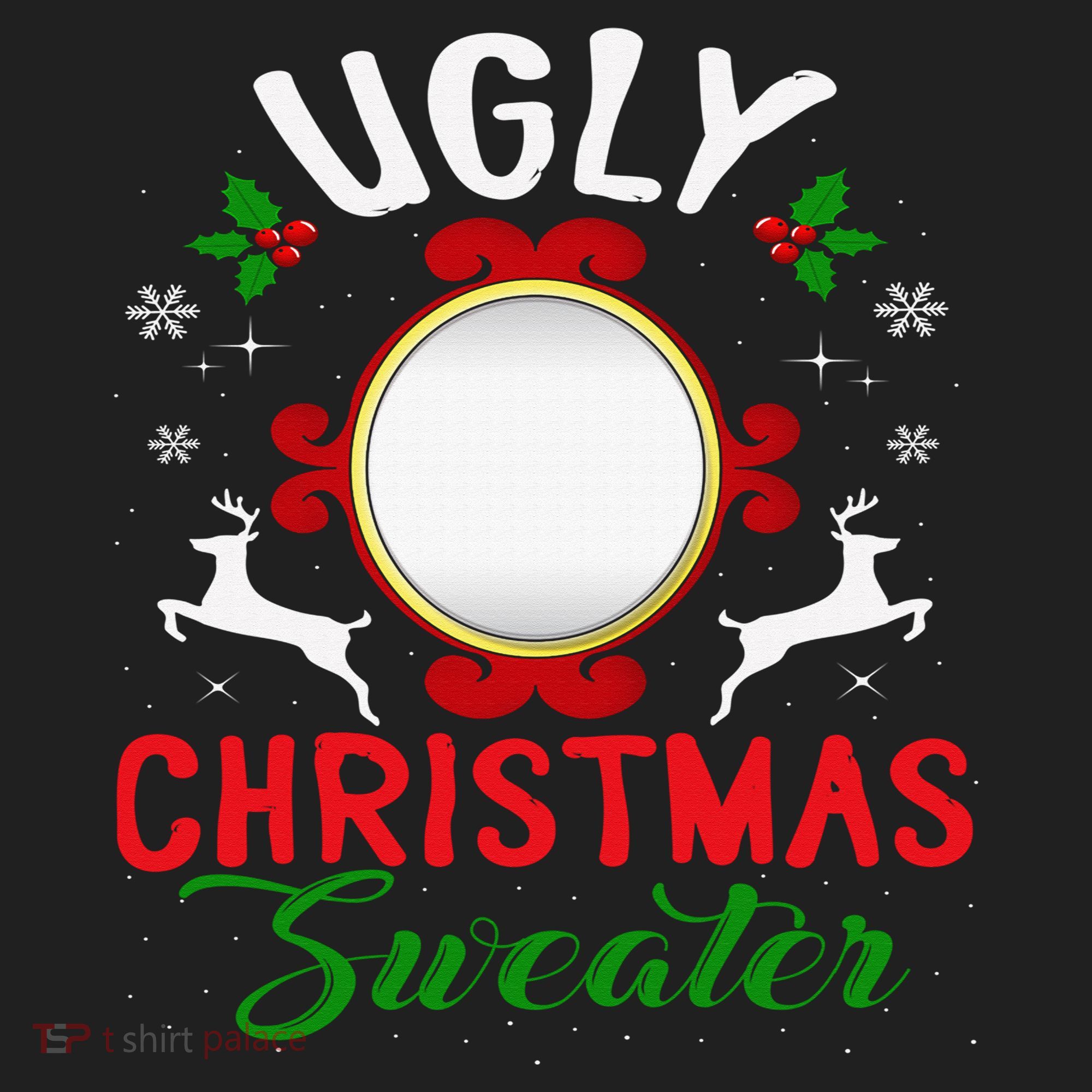 Funny Ugly Christmas Sweater With Mirror Women's Sweatshirt