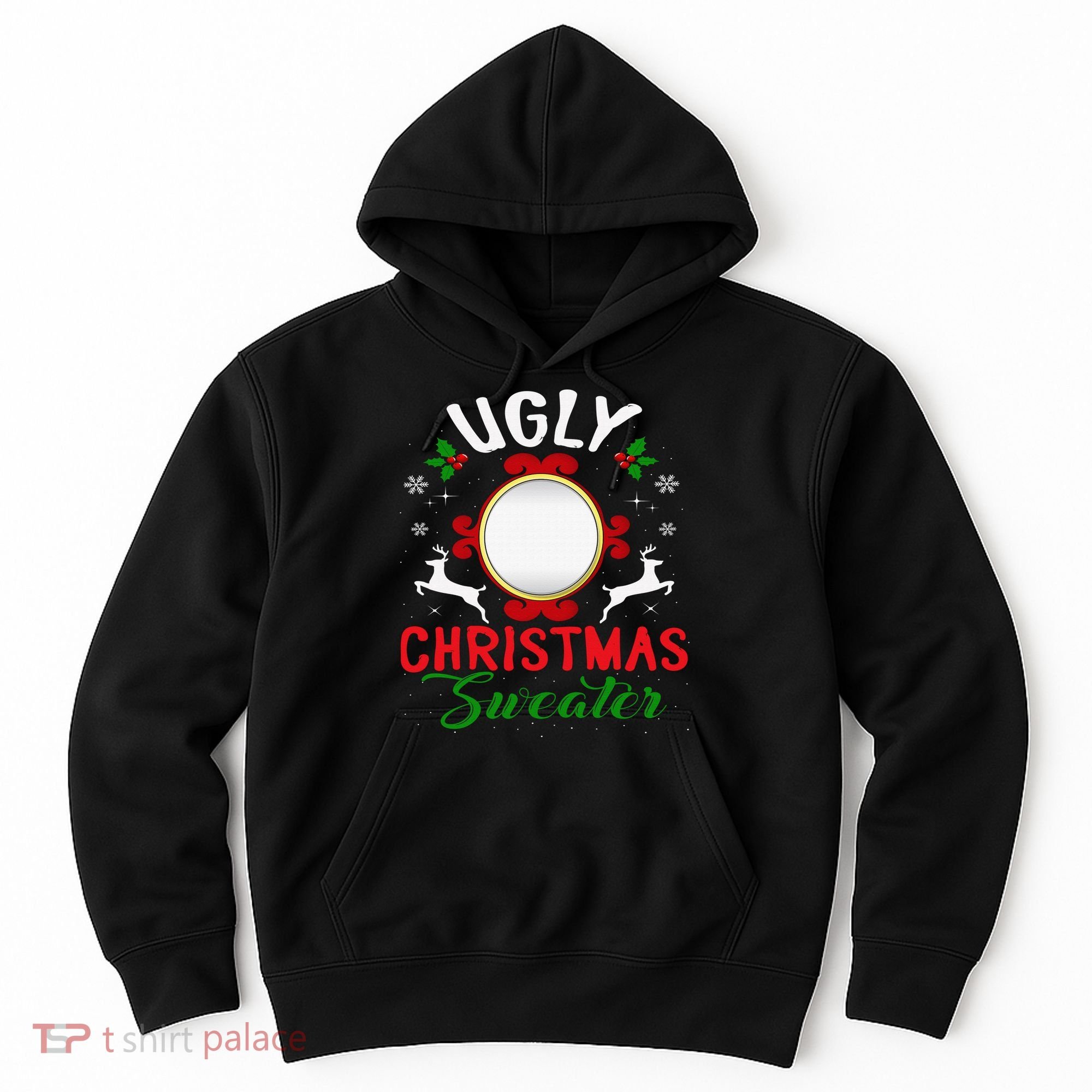 Funny Ugly Christmas Sweater With Mirror Hoodie