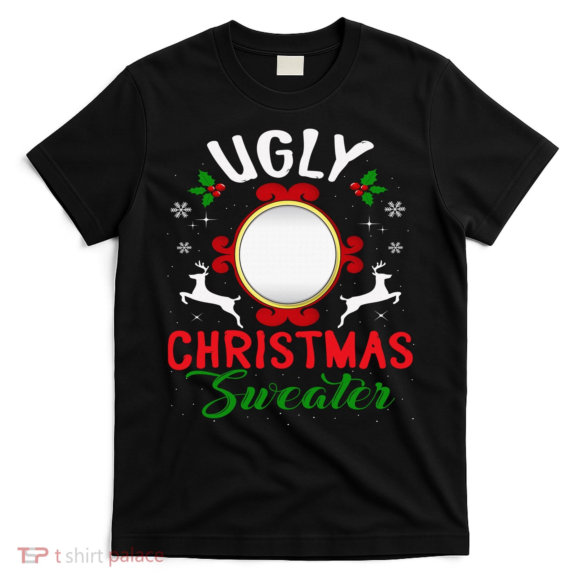 Funny Ugly Christmas Sweater With Mirror T-Shirt