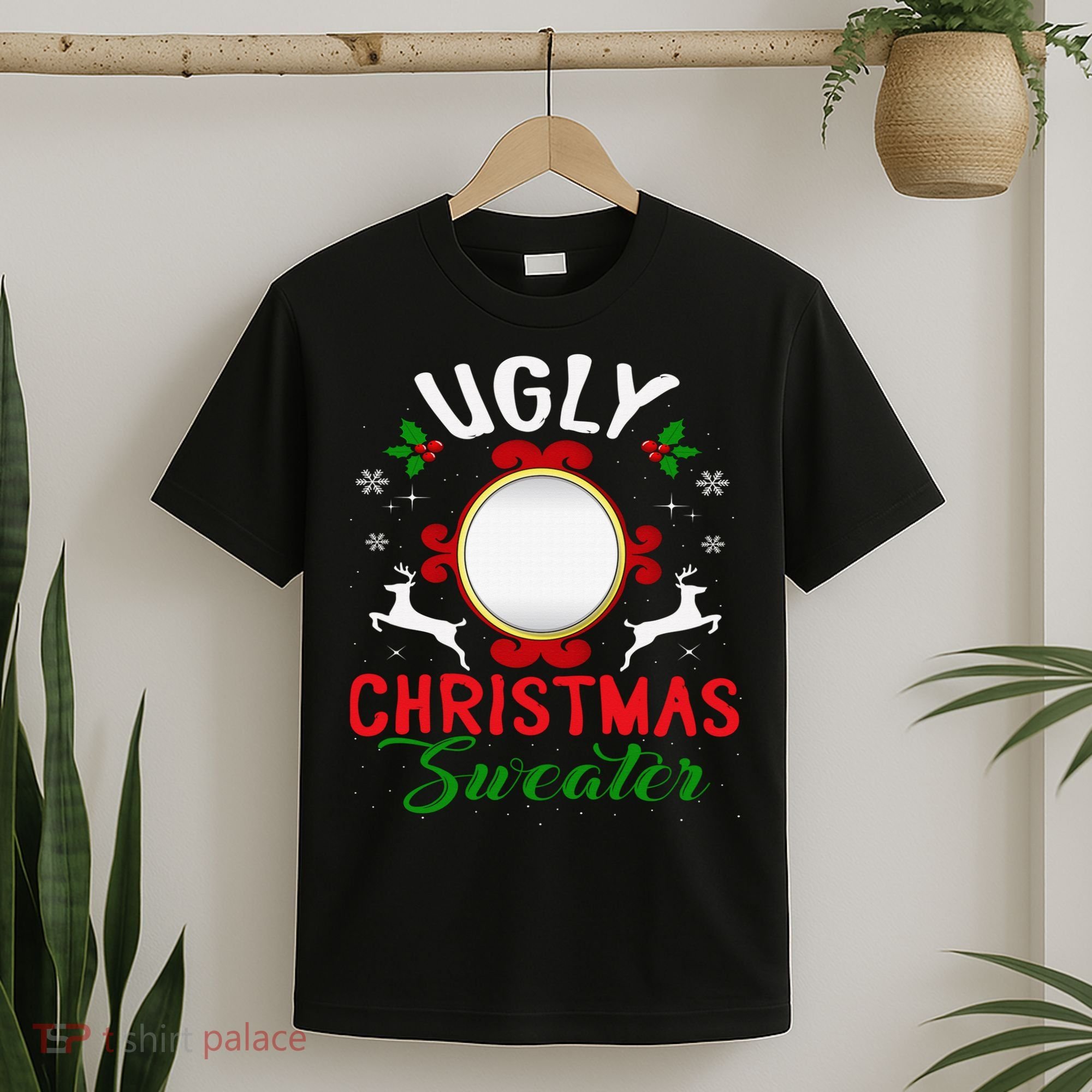 Funny Ugly Christmas Sweater With Mirror T-Shirt