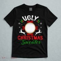 Funny Ugly Christmas Sweater With Mirror T-Shirt thumb 5