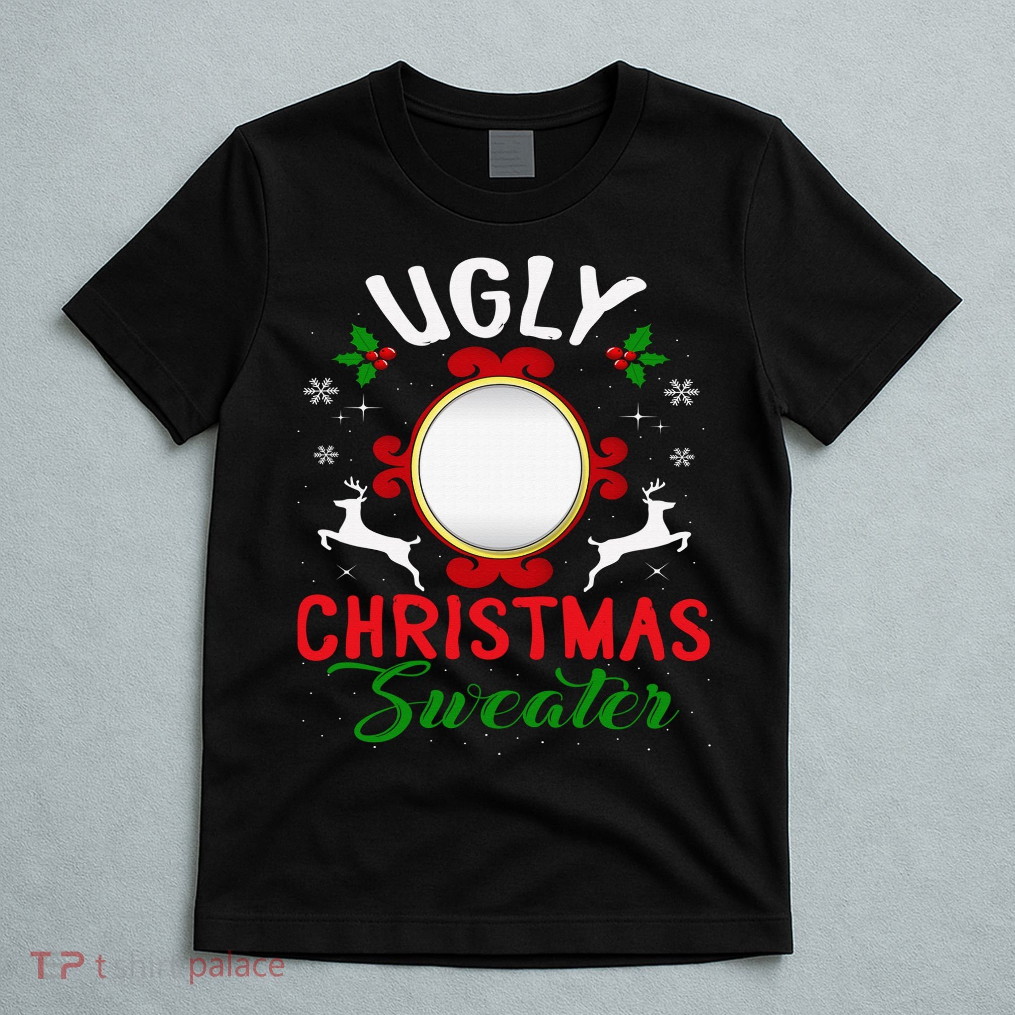 Funny Ugly Christmas Sweater With Mirror T-Shirt