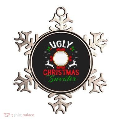 Funny Ugly Christmas Sweater With Mirror Ornament
