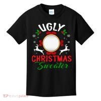 Funny Ugly Christmas Sweater With Mirror Kids T-Shirt thumb 0