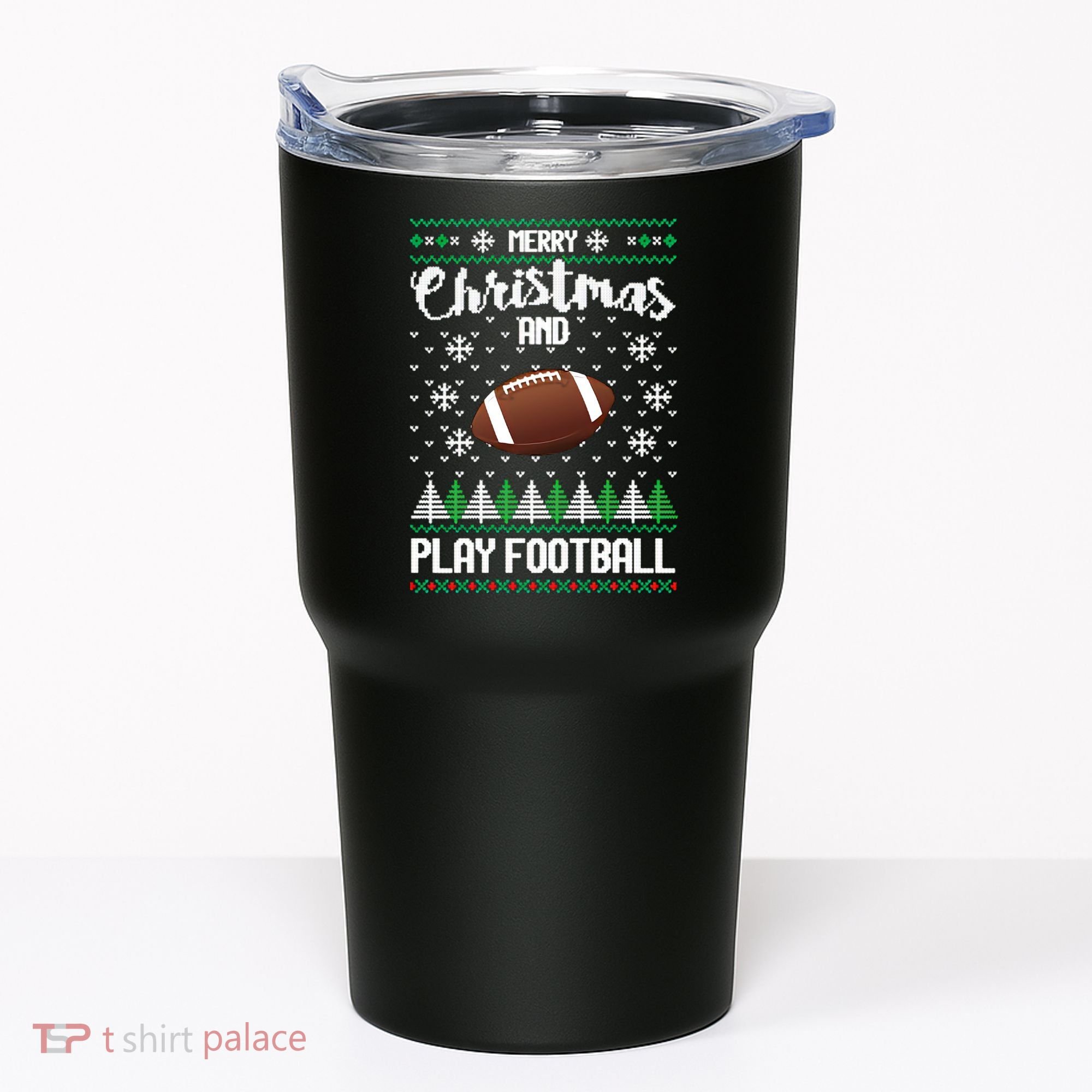 Football Ugly Christmas Tumbler