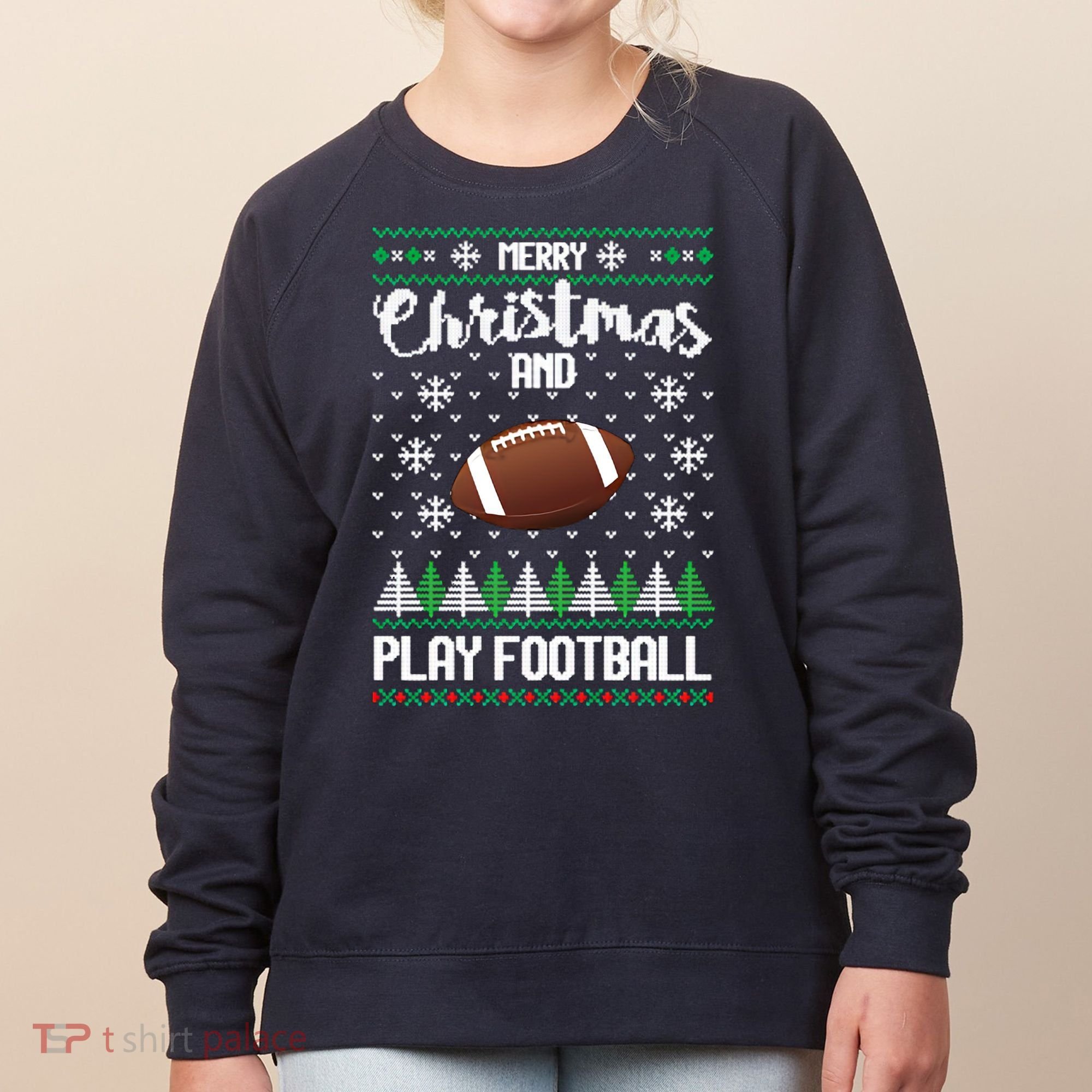 Football Ugly Christmas Women's Sweatshirt