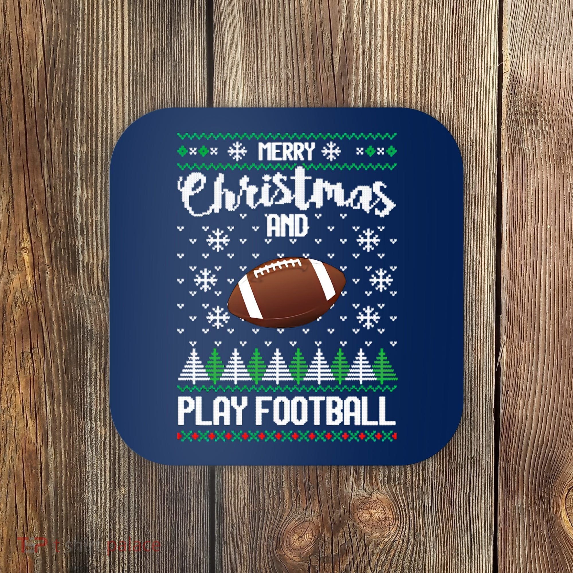 Football Ugly Christmas Coaster