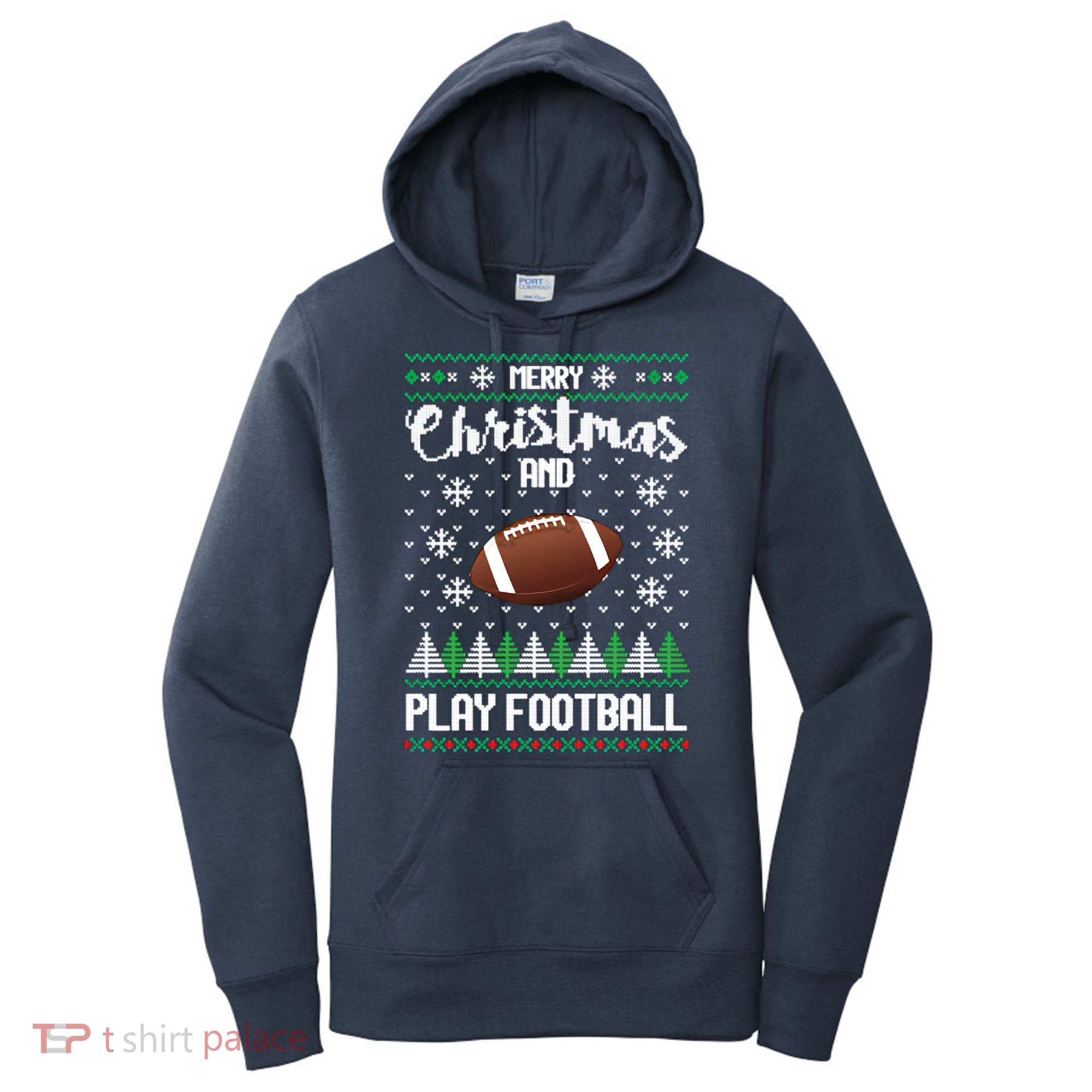 Football Ugly Christmas Women's Hoodie