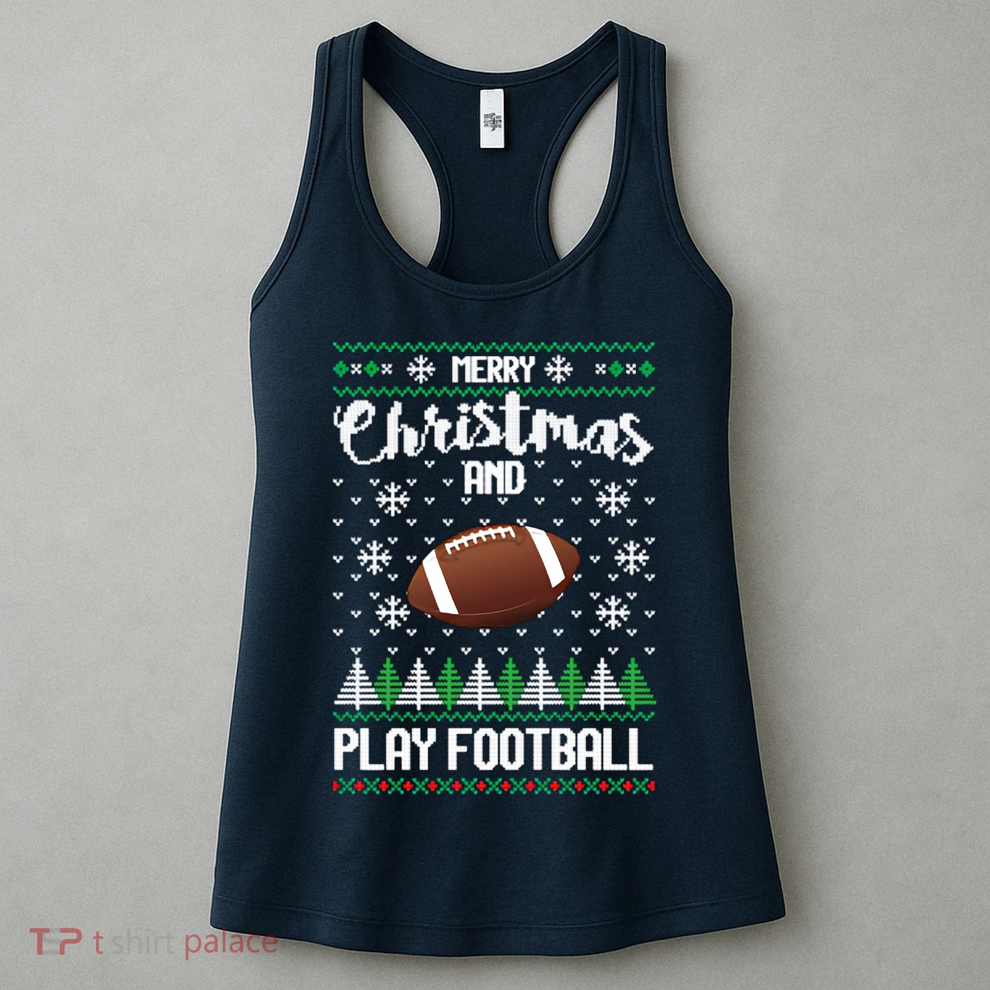 Football Ugly Christmas Women's Tank Top