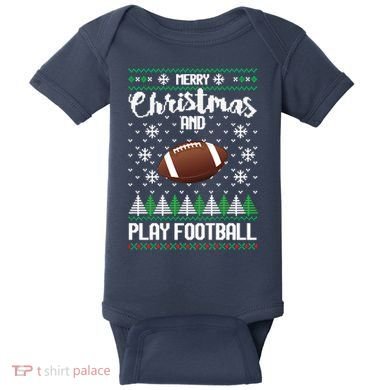 Football Ugly Christmas Baby Bodysuit