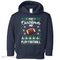 Football Ugly Christmas Toddler Hoodie thumb 0