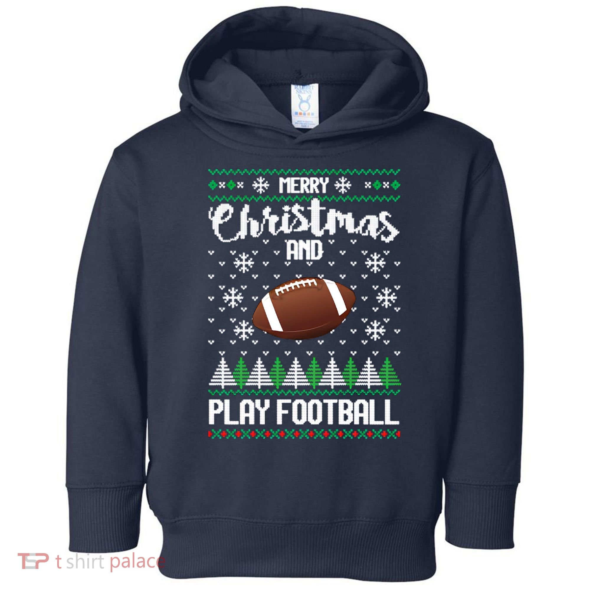 Football Ugly Christmas Toddler Hoodie