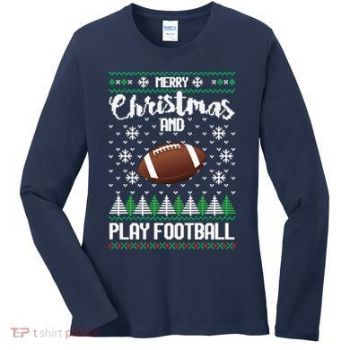 Football Ugly Christmas Women's Long Sleeve Shirt