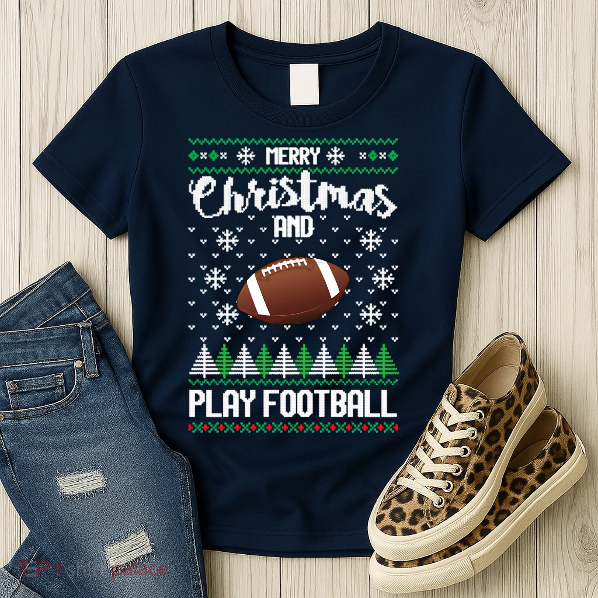 Football Ugly Christmas Women's T-Shirt