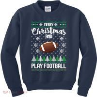 Football Ugly Christmas Kids Sweatshirt thumb 0