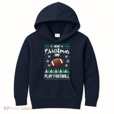 Football Ugly Christmas Kids Hoodie