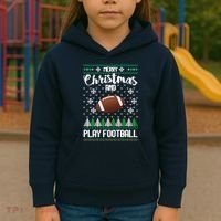 Football Ugly Christmas Kids Hoodie thumb 3