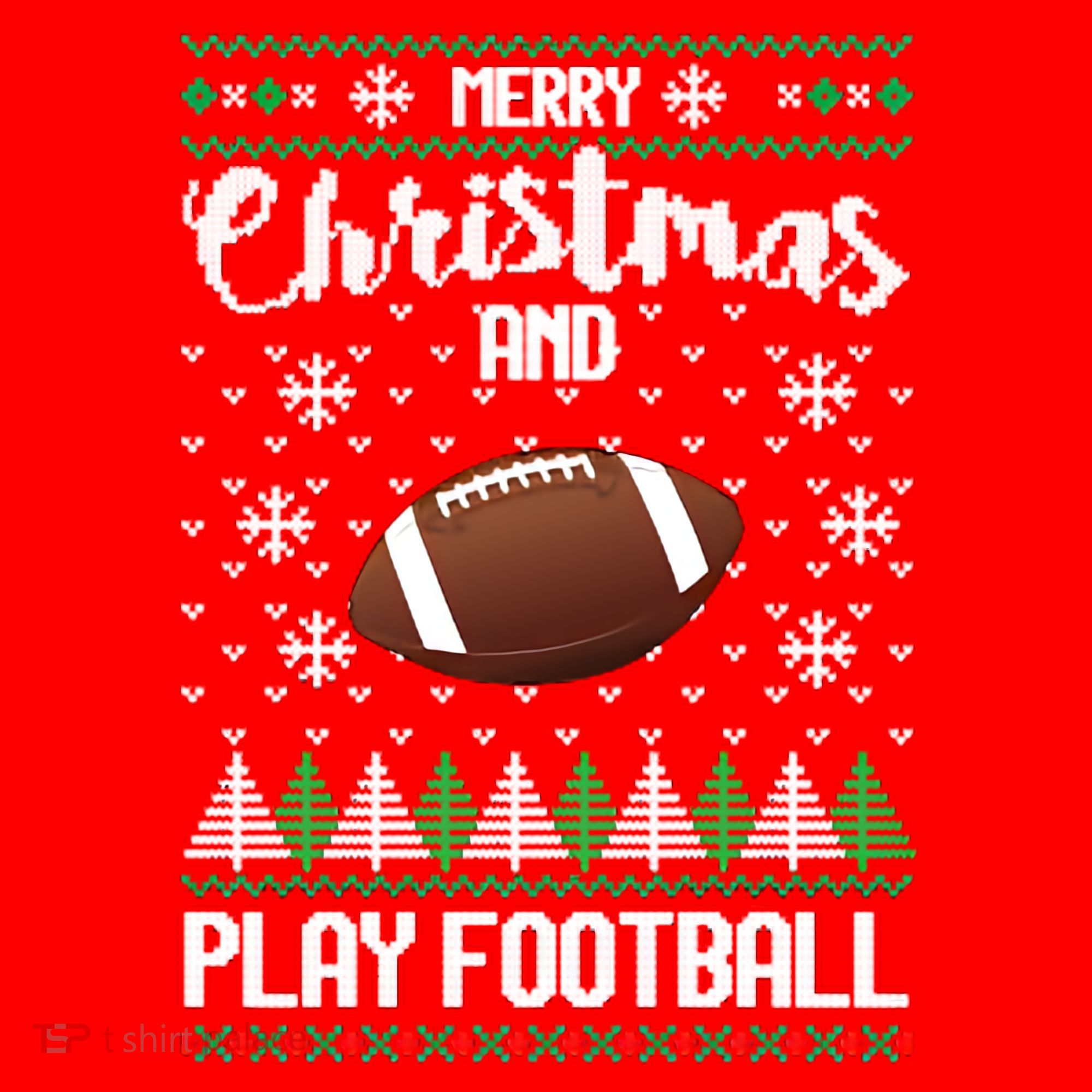 Football Ugly Christmas Santa Hat