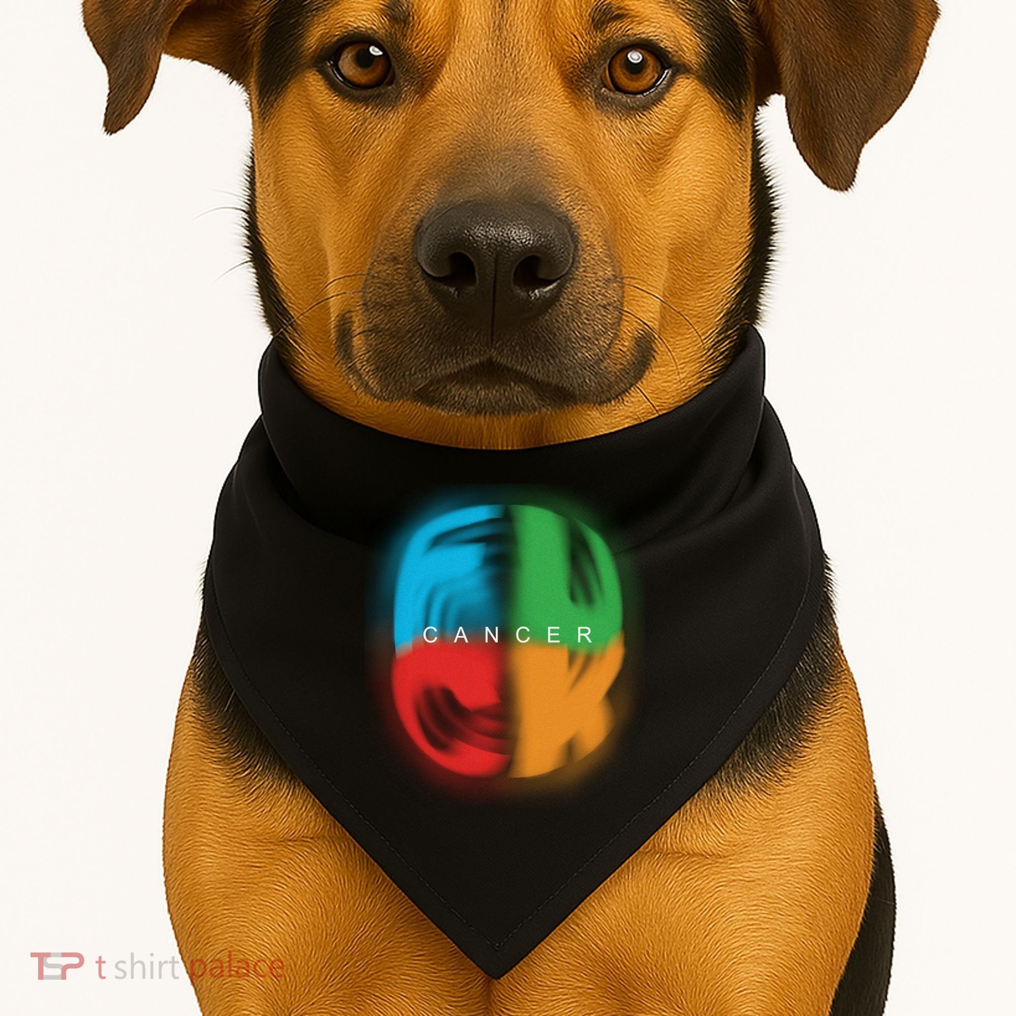 Fuck All Cancer USA-Made Doggie Bandana