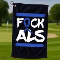 F*uck ALS Golf Towel thumb 1