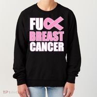 Fuck Breast Cancer Fight Logo Women's Sweatshirt thumb 0