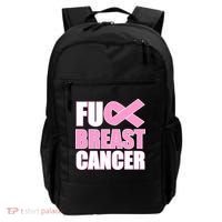 Fuck Breast Cancer Fight Logo Backpack thumb 0