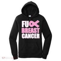 Fuck Breast Cancer Fight Logo Women's Hoodie thumb 0