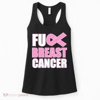 Fuck Breast Cancer Fight Logo Women's Tank Top thumb 0
