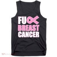 Fuck Breast Cancer Fight Logo Tank Top thumb 0