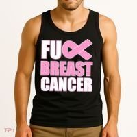 Fuck Breast Cancer Fight Logo Tank Top thumb 3