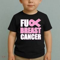 Fuck Breast Cancer Fight Logo Toddler T-Shirt thumb 2