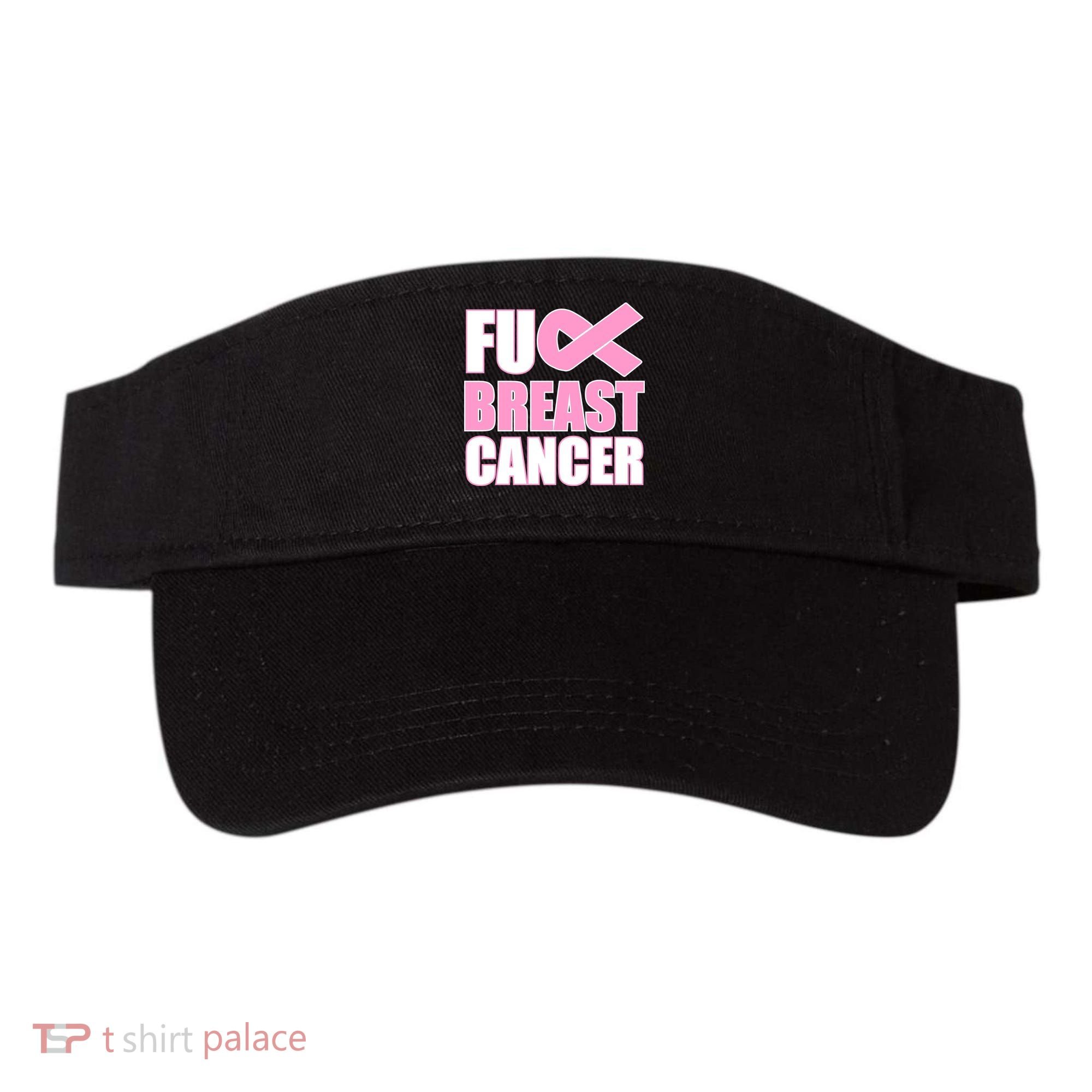 Fuck Breast Cancer Fight Logo Visor
