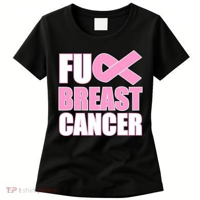 Fuck Breast Cancer Fight Logo Women's T-Shirt