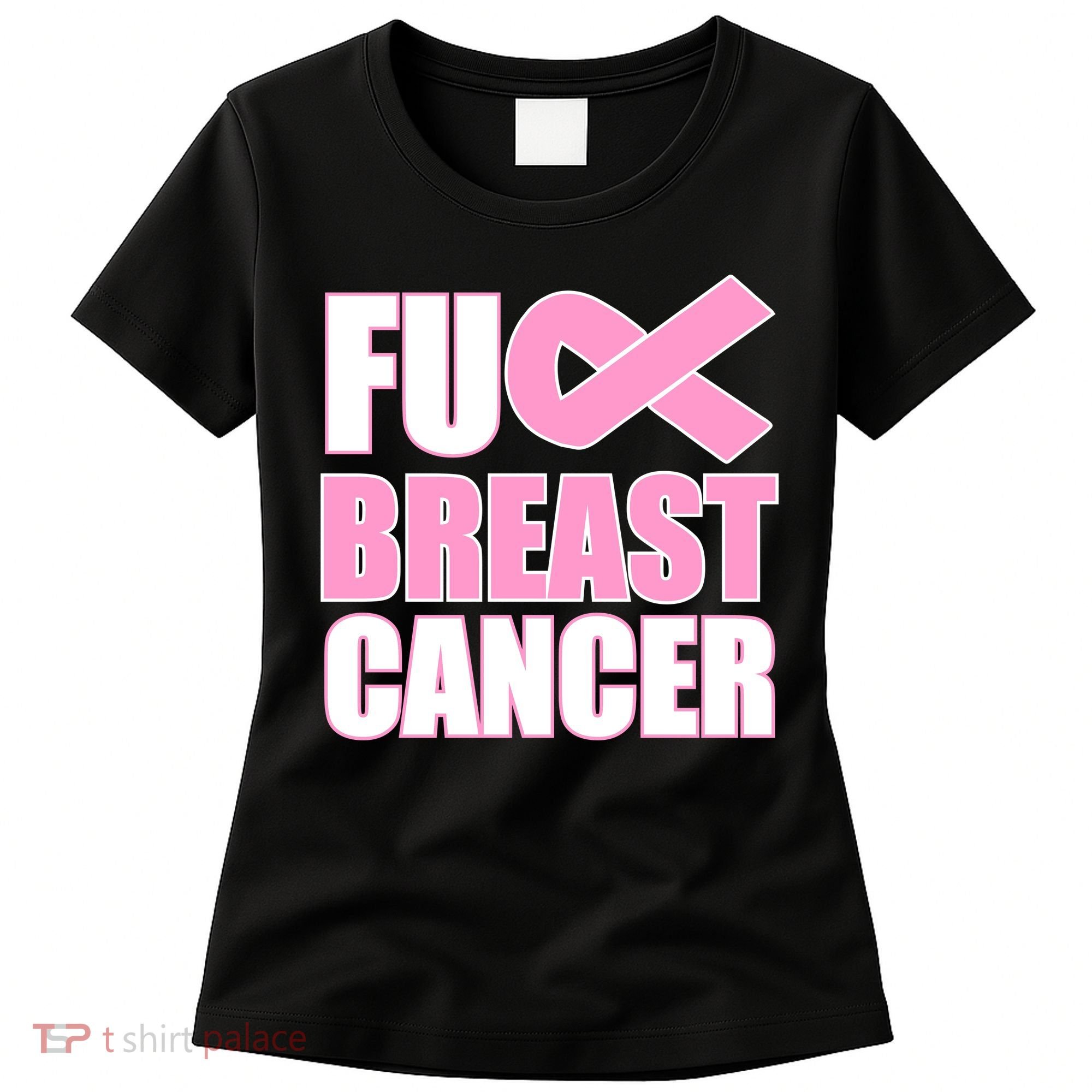 Fuck Breast Cancer Fight Logo Women's T-Shirt