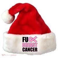 Fuck Breast Cancer Fight Logo Santa Hat thumb 0