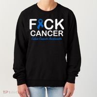 Fuck Cancer Colon Cancer Awareness Women's Sweatshirt thumb 0