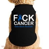 Fuck Cancer Colon Cancer Awareness Doggie Tank thumb 0