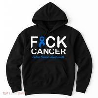 Fuck Cancer Colon Cancer Awareness Hoodie thumb 0