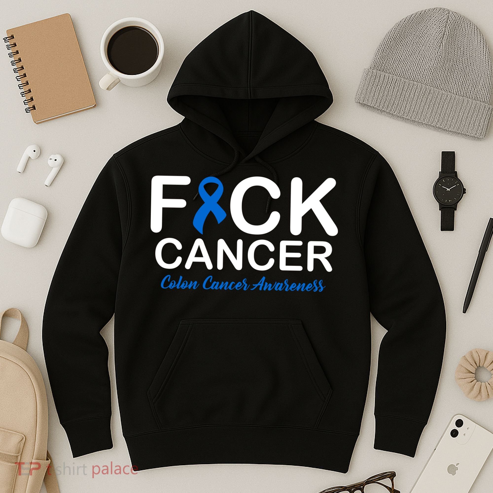 Fuck Cancer Colon Cancer Awareness Hoodie
