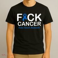 Fuck Cancer Colon Cancer Awareness T-Shirt thumb 3