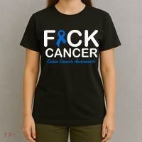 Fuck Cancer Colon Cancer Awareness T-Shirt thumb 4