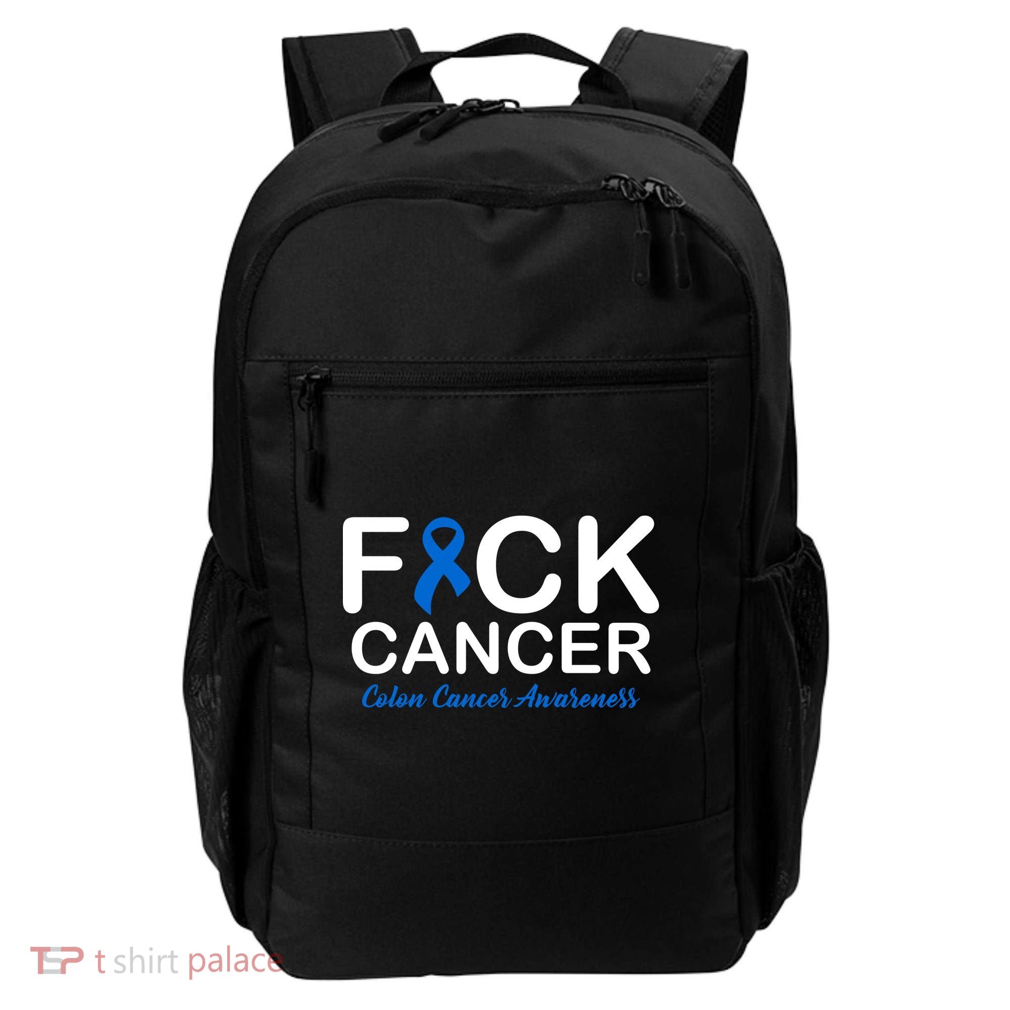 Fuck Cancer Colon Cancer Awareness Backpack