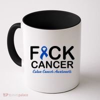 Fuck Cancer Colon Cancer Awareness Coffee Mug thumb 0